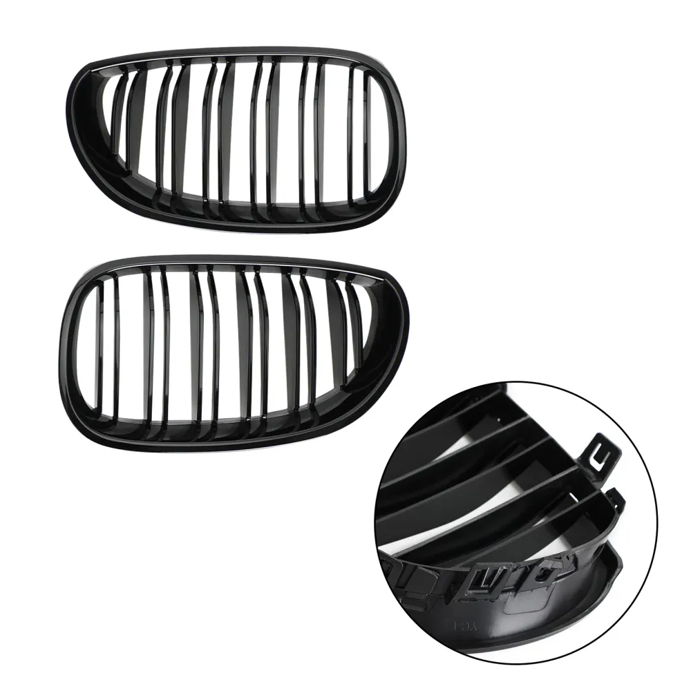 2004-2009 BMW E60 E61 M5 520I 530I Black Front Sport Grille Grille Grade genérico