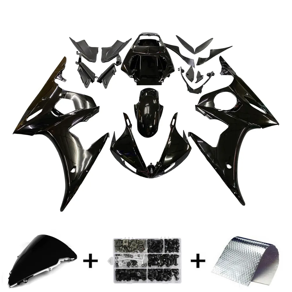 2005 Yamaha YZF 600 R6 Kit de carenagem de injeção de AMOTOPT ABS PLÁSTICO DE PLÁSTICOS #14