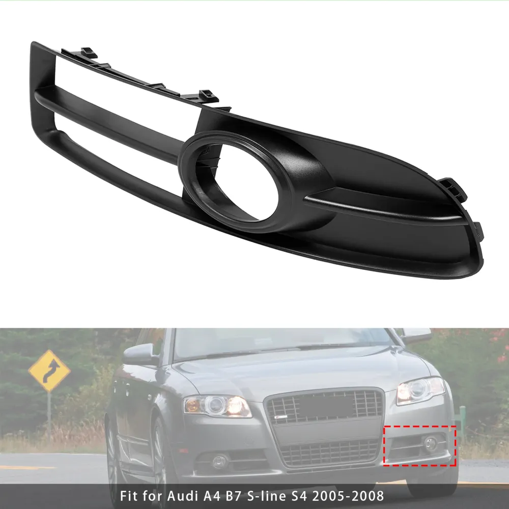 2005-2008 Audi A4 B7 S-line S4 frontal esquerdo lateral grade de neblina de nevoeiro grelha
