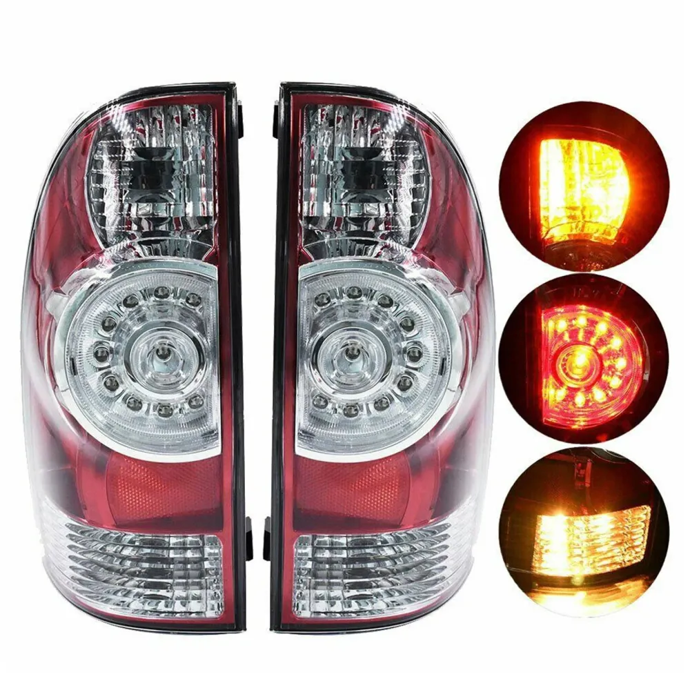 2005-2015 Toyota Tacoma Pre Runner Crew Cab Pickup 4-Door LED Tail Lights Brake Lamp 8155004160 8156004150