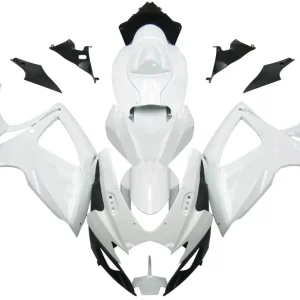 2006-2007 Suzuki GSXR 600 750 White GSXR Racing Fairings genéricos