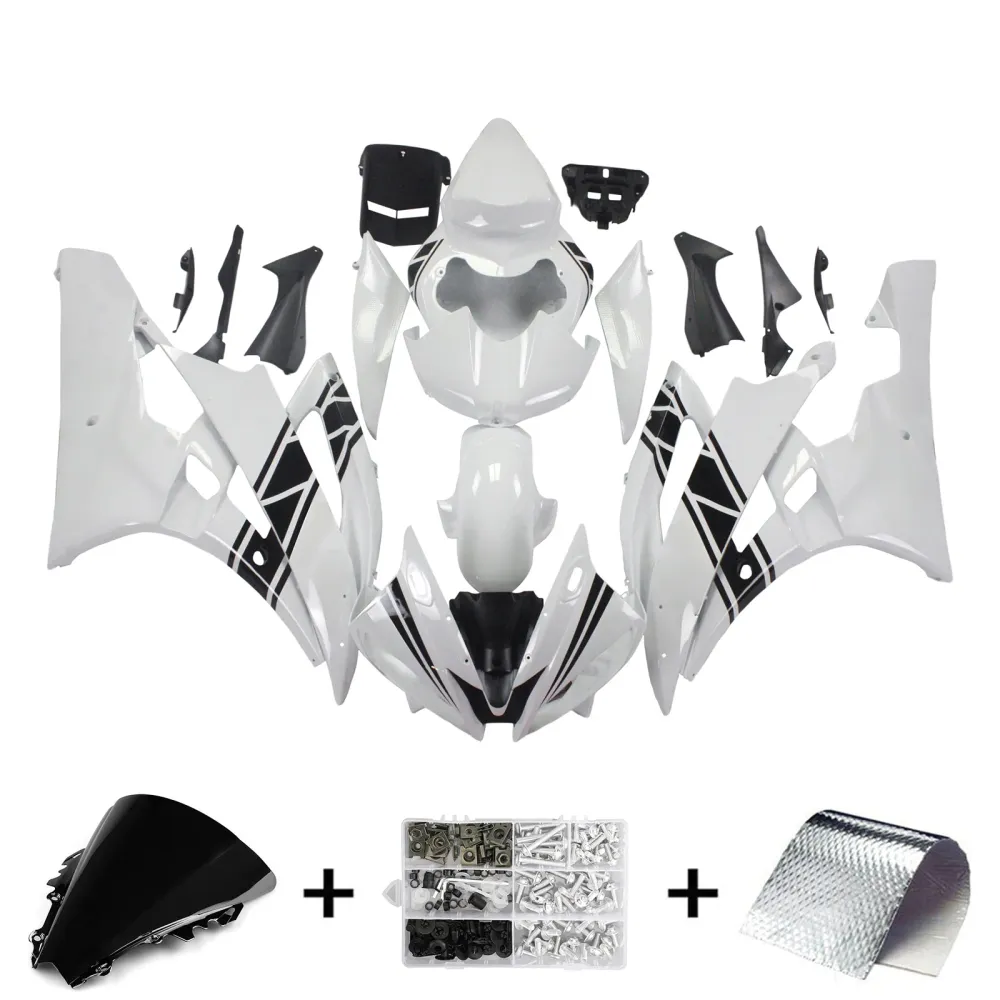 2006-2007 Yamaha YZF 600 R6 Kit de carenagem de injeção AMOTOTT KIT BOYWORK ABS #121
