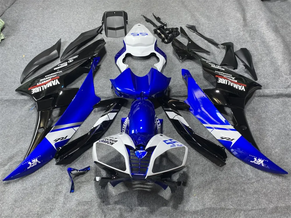 2006-2007 Yamaha YZF 600 R6 Kit de carenagem de injeção Plástico ABS #153