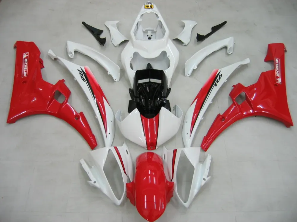 2006-2007 Yamaha YZF-R6 FATINGS WHITE RED MICHELIN R6 RACING GENERIC