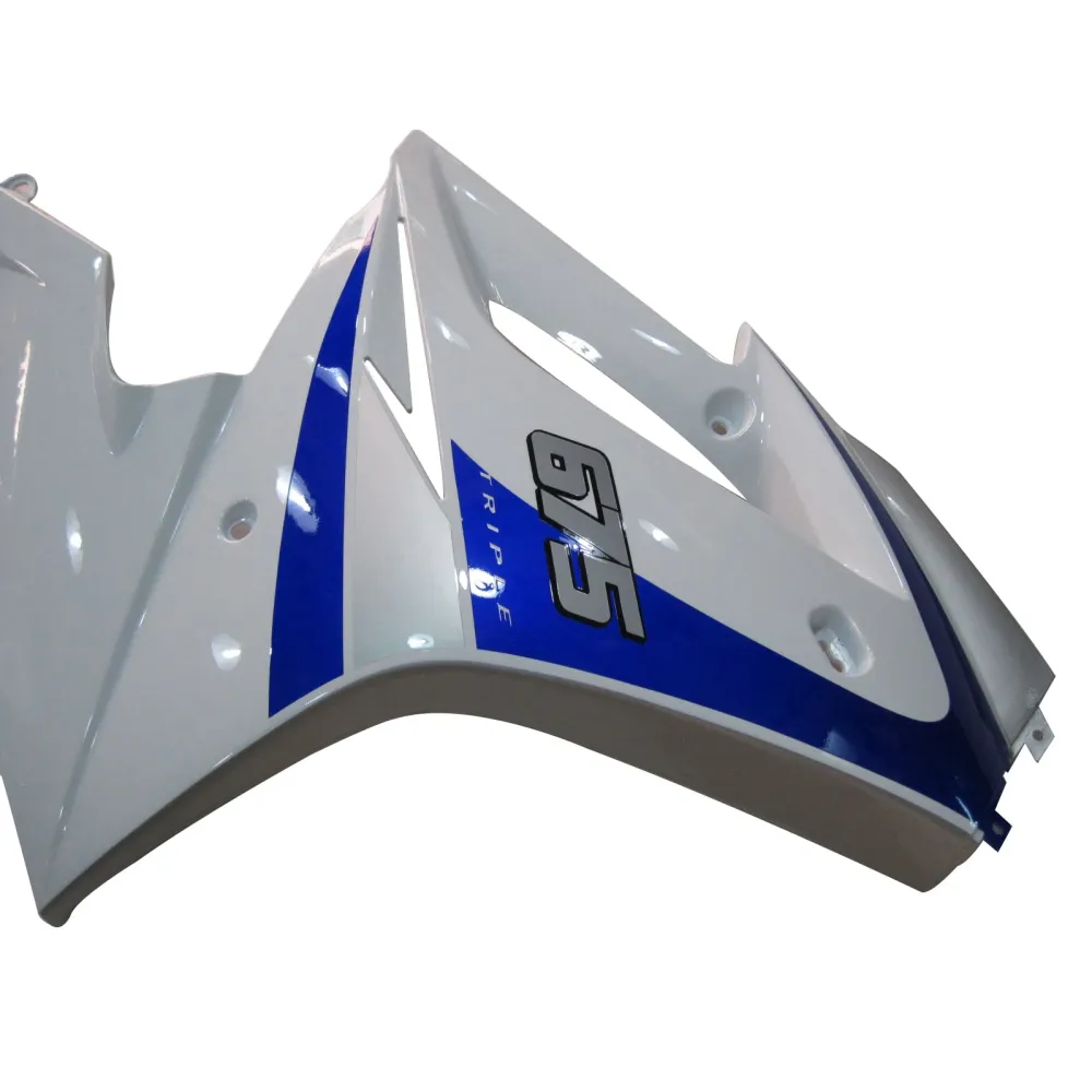 2006-2008 Triumph Daytona 675 White Azul Bodywork Molding Abs Injeção Moldagem 7# Genérico