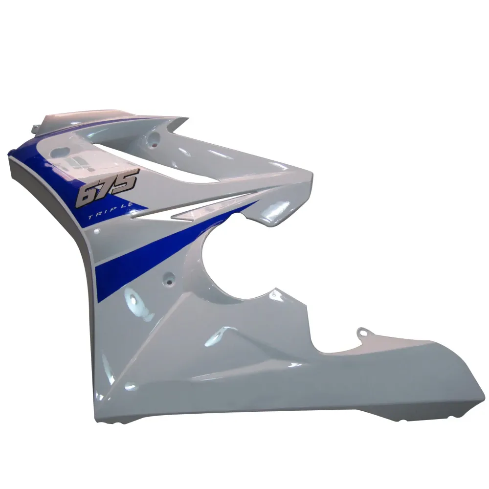 2006-2008 Triumph Daytona 675 White Azul Bodywork Molding Abs Injeção Moldagem 7# Genérico