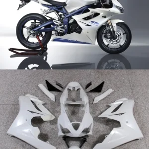 2006-2008 Triumph Daytona 675 White Azul Bodining Faining Abs Injeção Moldagem 2# Genérico