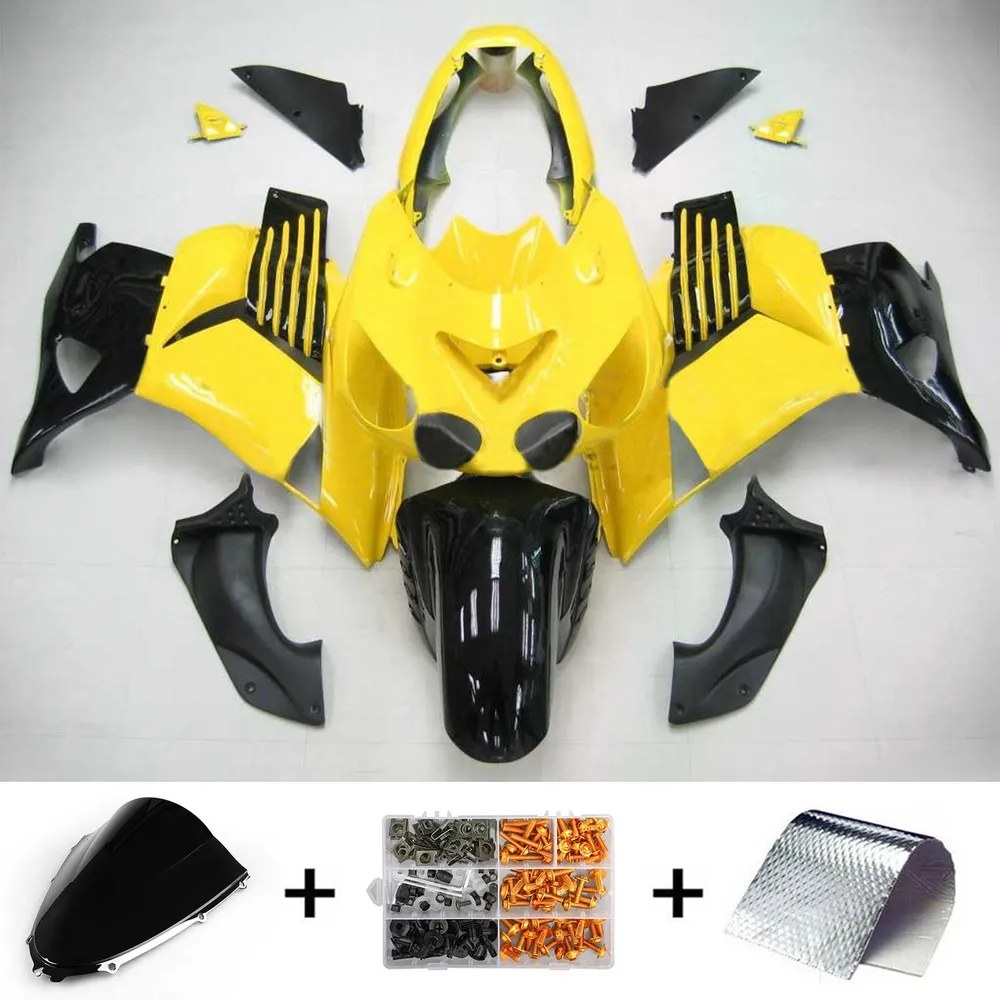 2006-2011 Kawasaki ZX14R Kit de fada de injeção ABS de plástico