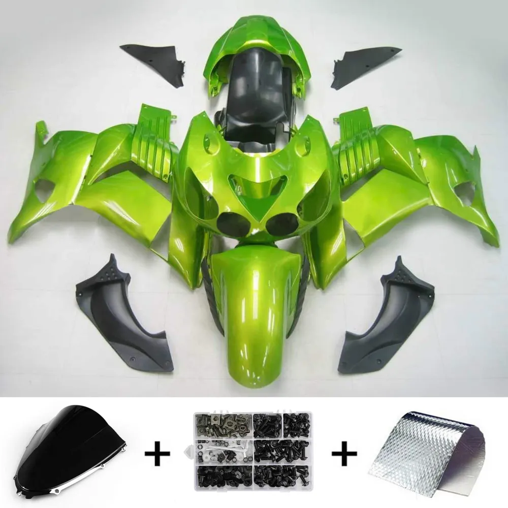 2006-2011 Kawasaki ZX14R Kit de fada de injeção ABS de plástico