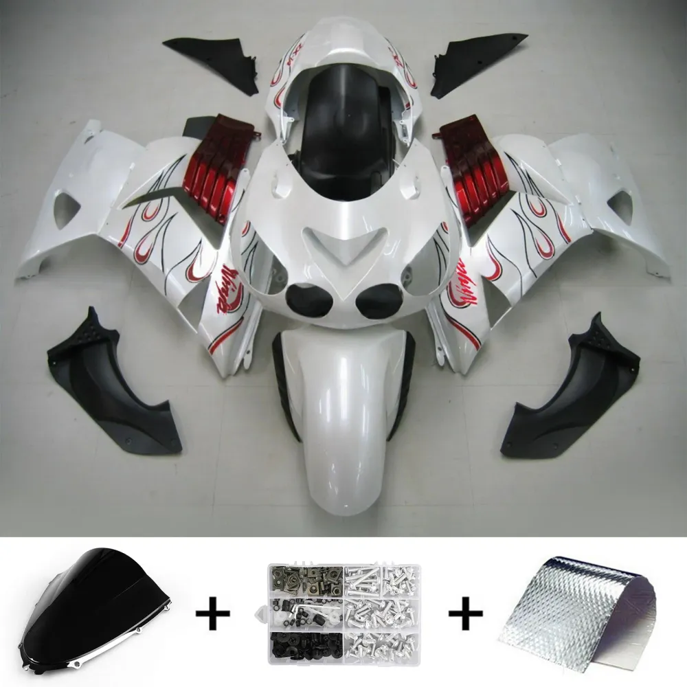 2006-2011 Kawasaki ZX14R Kit de fada de injeção ABS de plástico