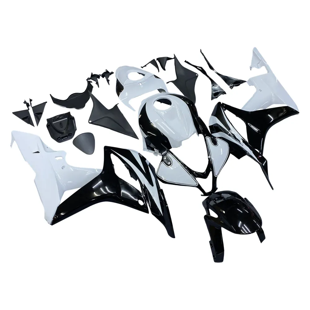 2007-2008 Honda CBR600RR Kit de carenagem preta branca