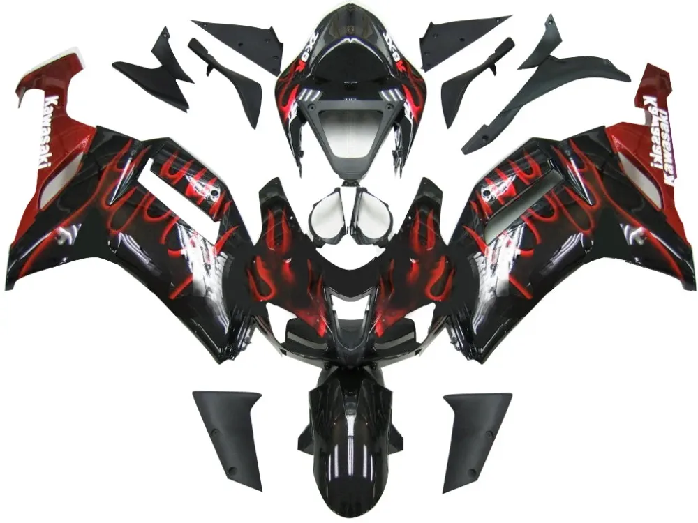2007-2008 Kawasaki ZX6R 636 Kit de carenagem