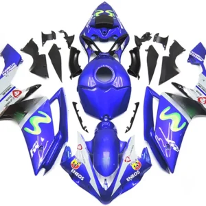 2007-2008 Yamaha YZF 1000 R1 Kit de carenagem de injeção Plástico ABS #127