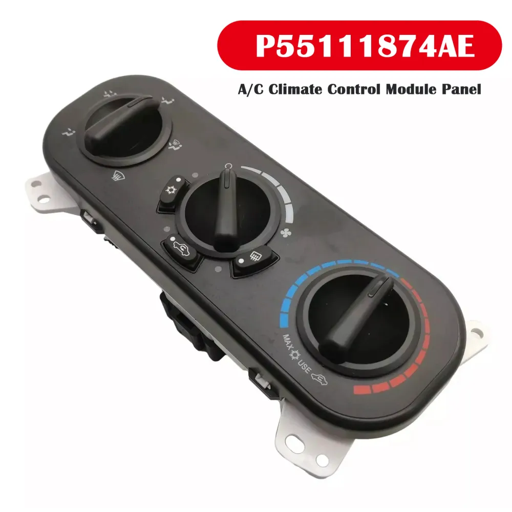 2007-2009 Jeep Compass /C Painel do módulo de controle climático P55111874AE