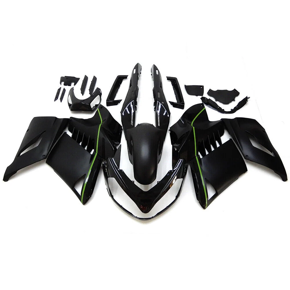 2007-2009 Kawasaki GTR1400 ZG1400 AMOTOPART Injeção Kit de carnuda de carona Plástico ABS #101