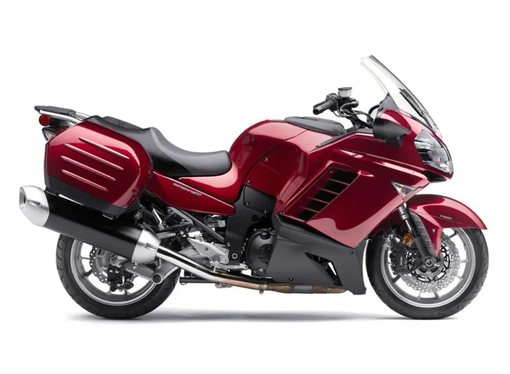 2007-2009 Kawasaki GTR1400 ZG1400 AMOTOPART Injeção Kit de carnuda de carona Plástico ABS #101