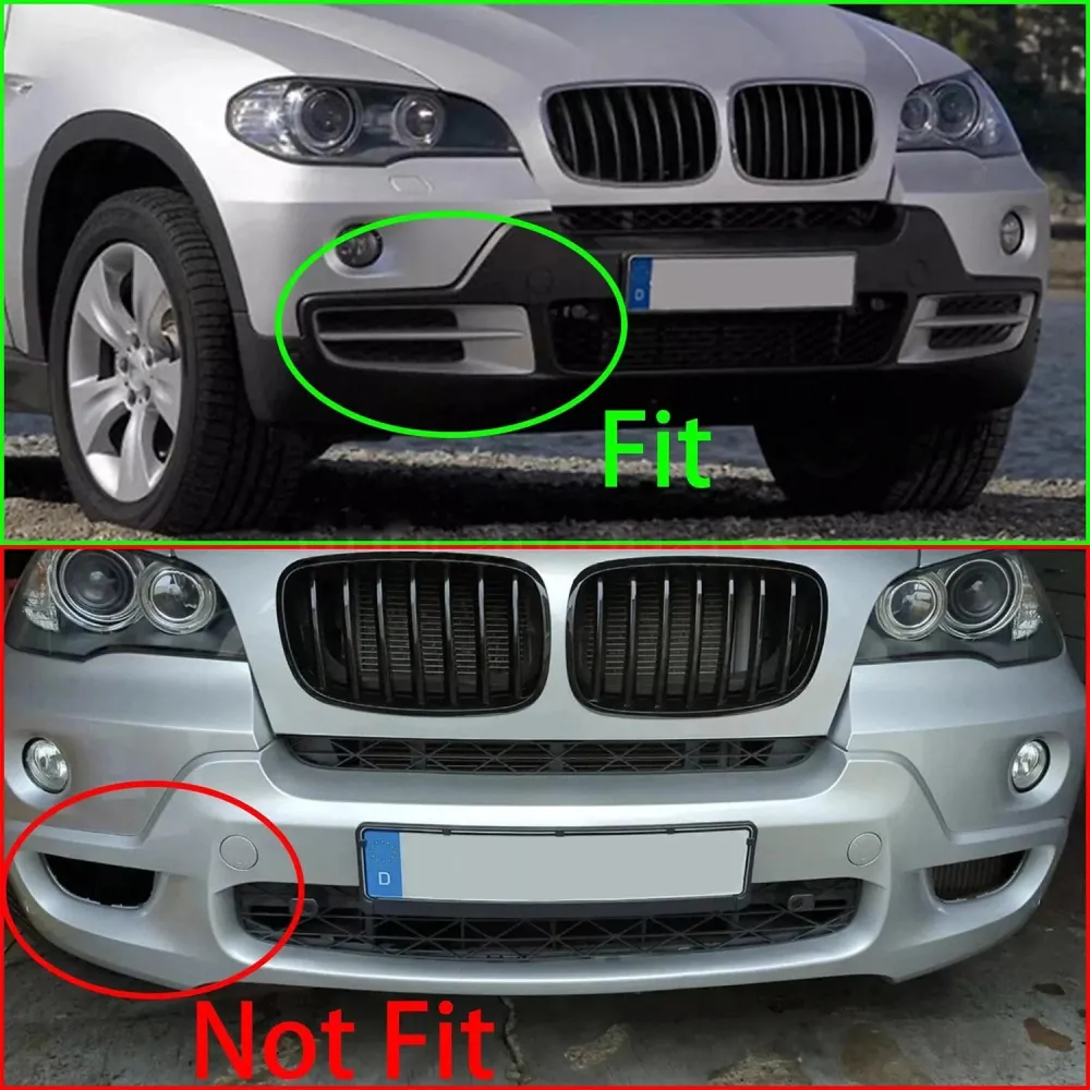 2007-2010 BMW X5 E70 Par Grila de Luz de Luz de Luz de Névoa Front 51117159593 51117159594