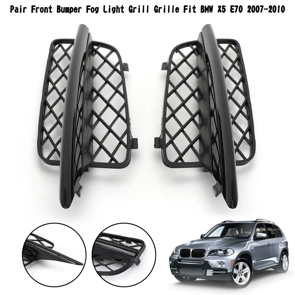 2007-2010 BMW X5 E70 Par Grila de Luz de Luz de Luz de Névoa Front 51117159593 51117159594