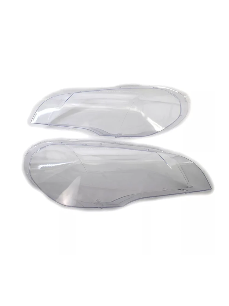 2007-2013 BMW X5 E70 2pcs Lente de farol transparente Tampa do farol esquerdo+direita