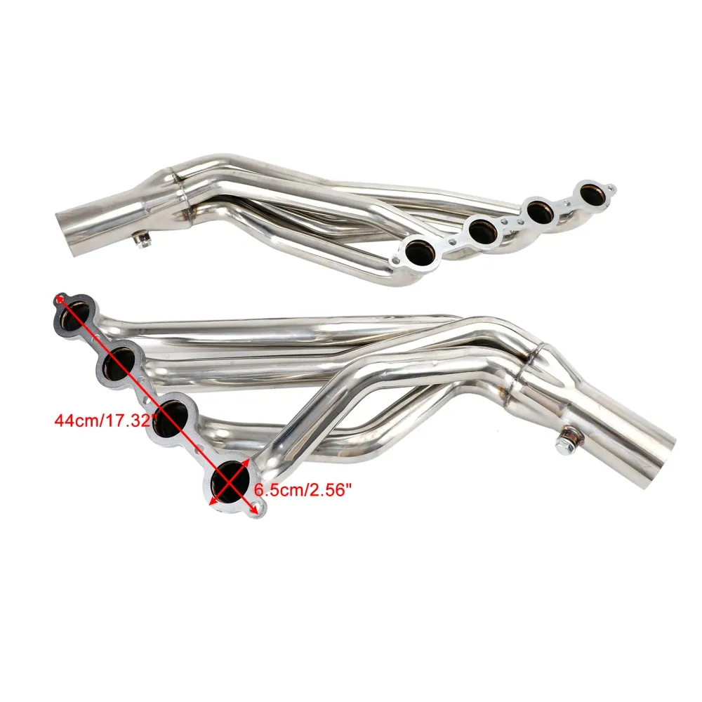 2007-2013 GMC Sierra 1500 4.8L 5.3L 6.0L 6.2L Kits de cabeçalho de escape de tubo longo longo
