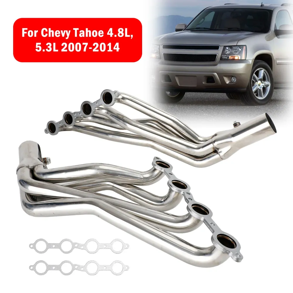 2007-2013 GMC Sierra 1500 4.8L 5.3L 6.0L 6.2L Kits de cabeçalho de escape de tubo longo longo