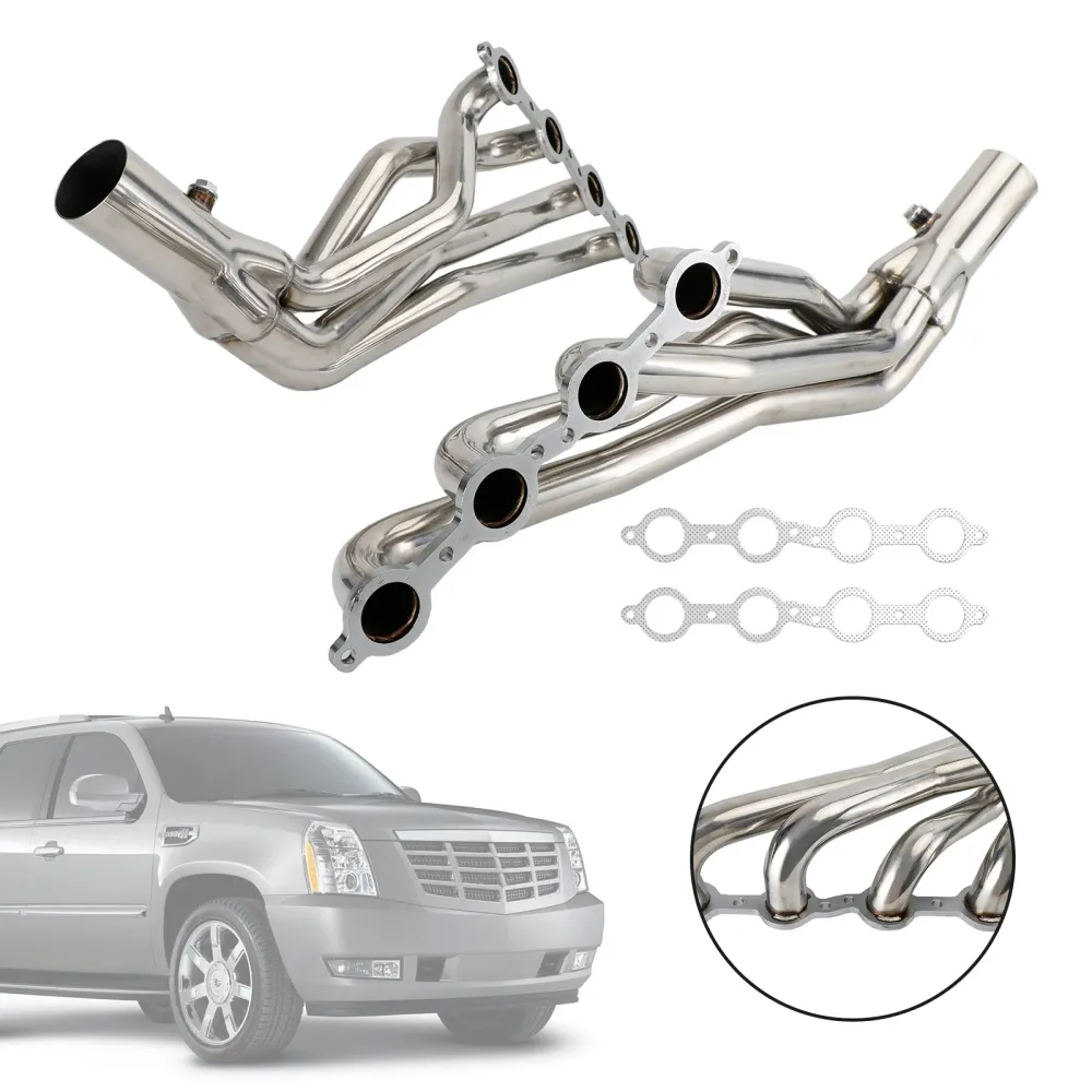 2007-2013 GMC Sierra 1500 4.8L 5.3L 6.0L 6.2L Kits de cabeçalho de escape de tubo longo longo