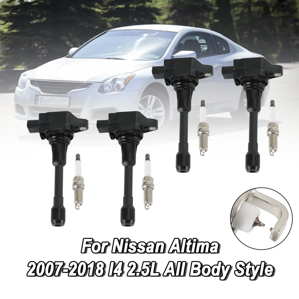 2008 2012 2012 Nissan X-Trail L4 2.5L 4pcs Ignição Bobina Pacote UF549