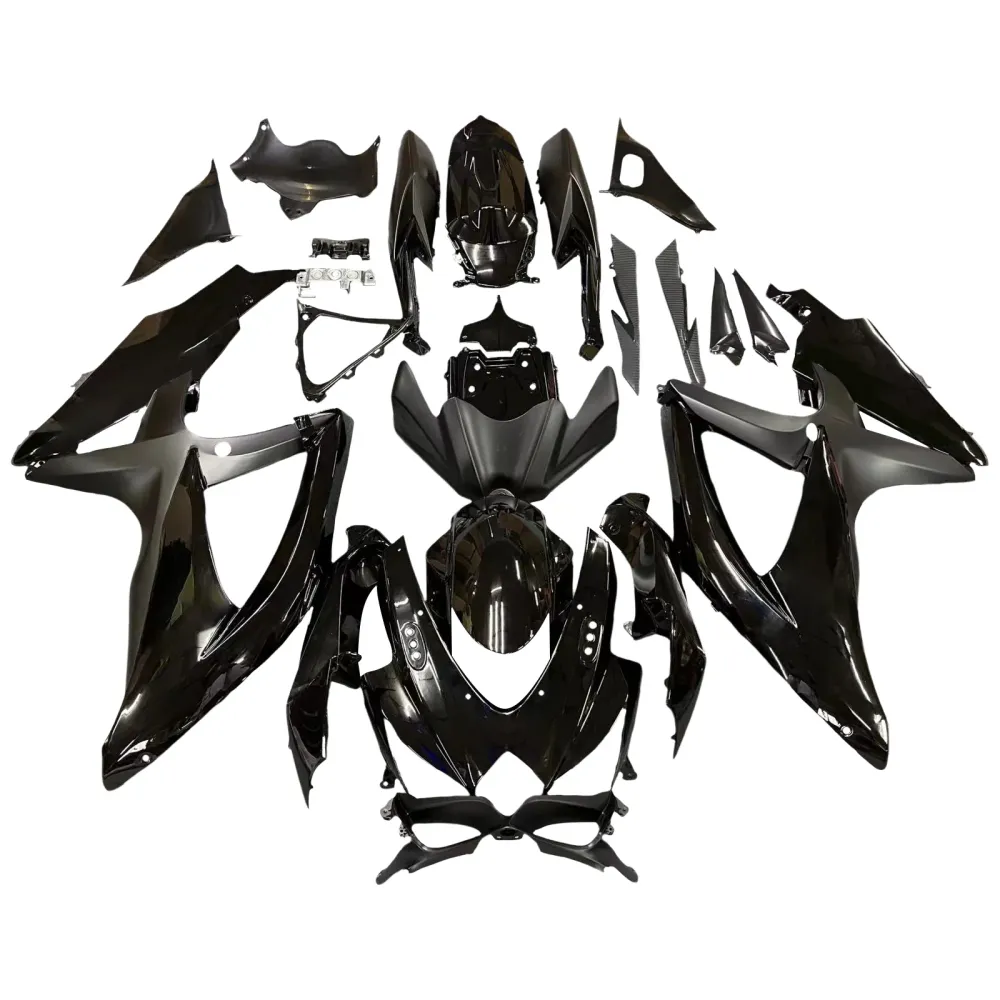 2008-2010 Suzuki GSXR 600 750 All Black Suzuki Racing Fairings genéricos