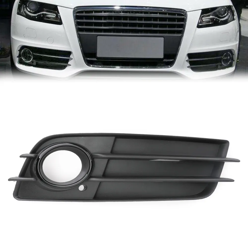 2008-2012 Audi A4 S-line S4 Bumper direito Black Fog Grille Light Tampa 8K0807682C genérico