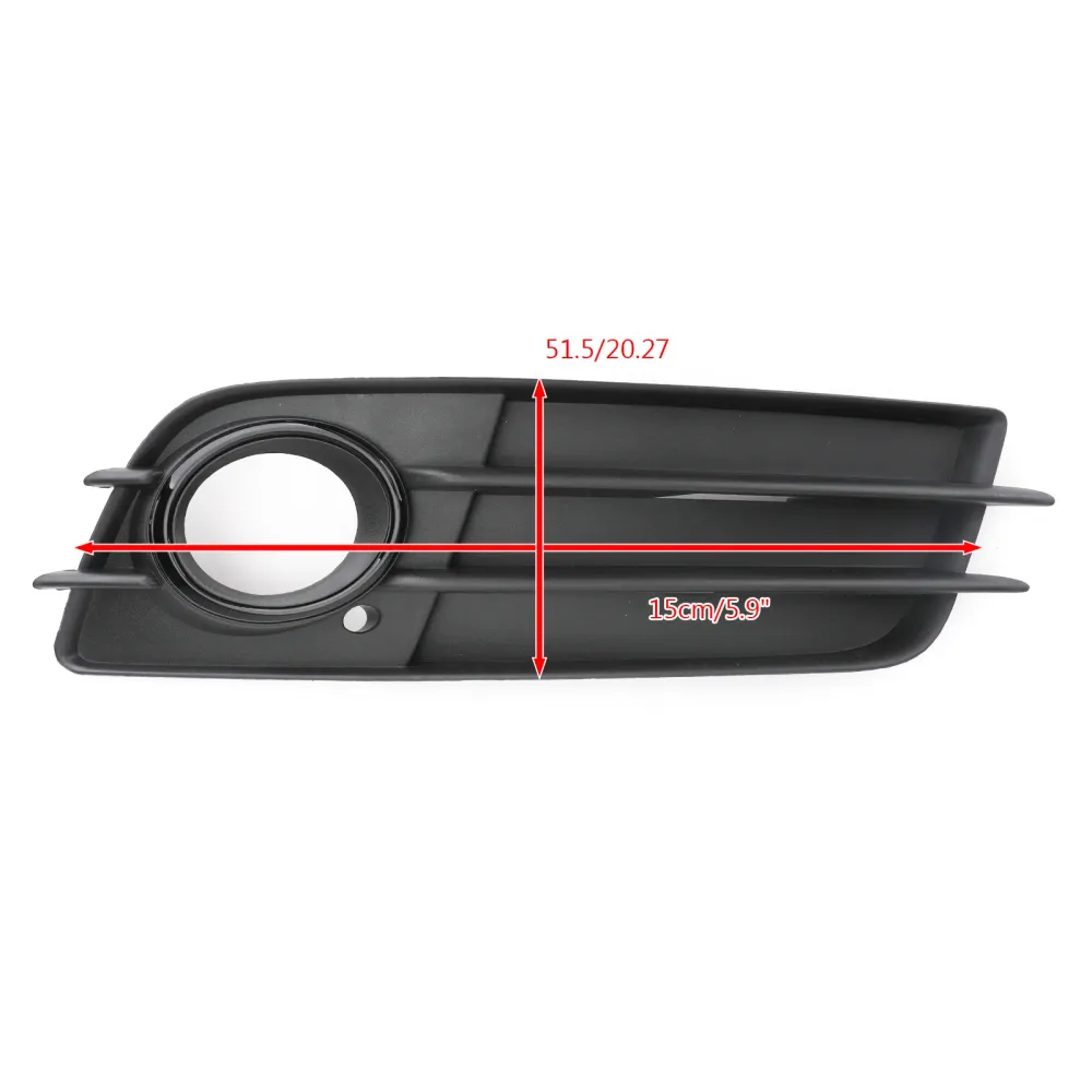 2008-2012 Audi A4 S-line S4 Bumper direito Black Fog Grille Light Tampa 8K0807682C genérico
