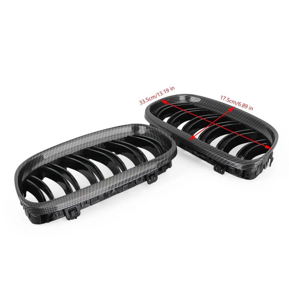 2008-2012 BMW E90/E91 LCI 3 Série Front Kidney Grilles Fiber de carbono 02HGL1106ABK genérico