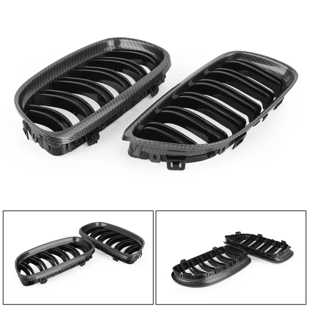 2008-2012 BMW E90/E91 LCI 3 Série Front Kidney Grilles Fiber de carbono 02HGL1106ABK genérico