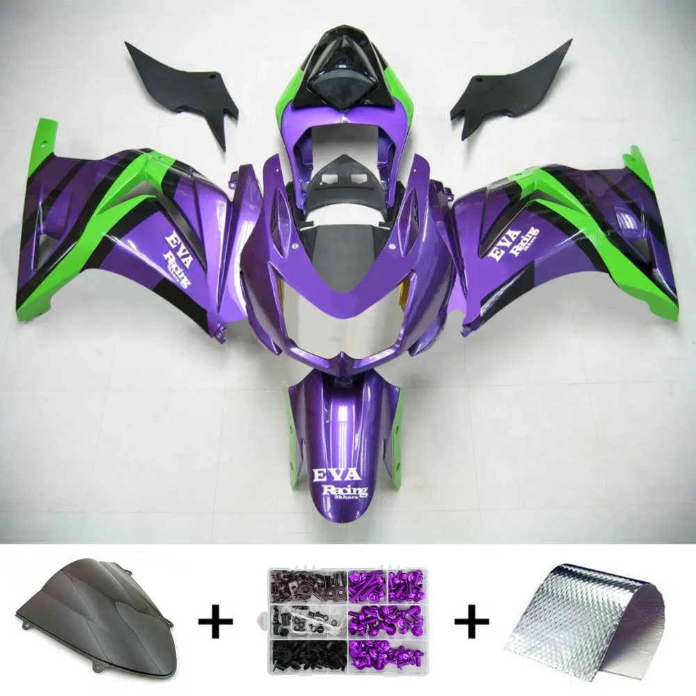 2008-2012 KAWASAKI EX250/NINJA250 KIT DE FAFORMAÇÃO DE INFEÇÃO ABS PLÁSTICA