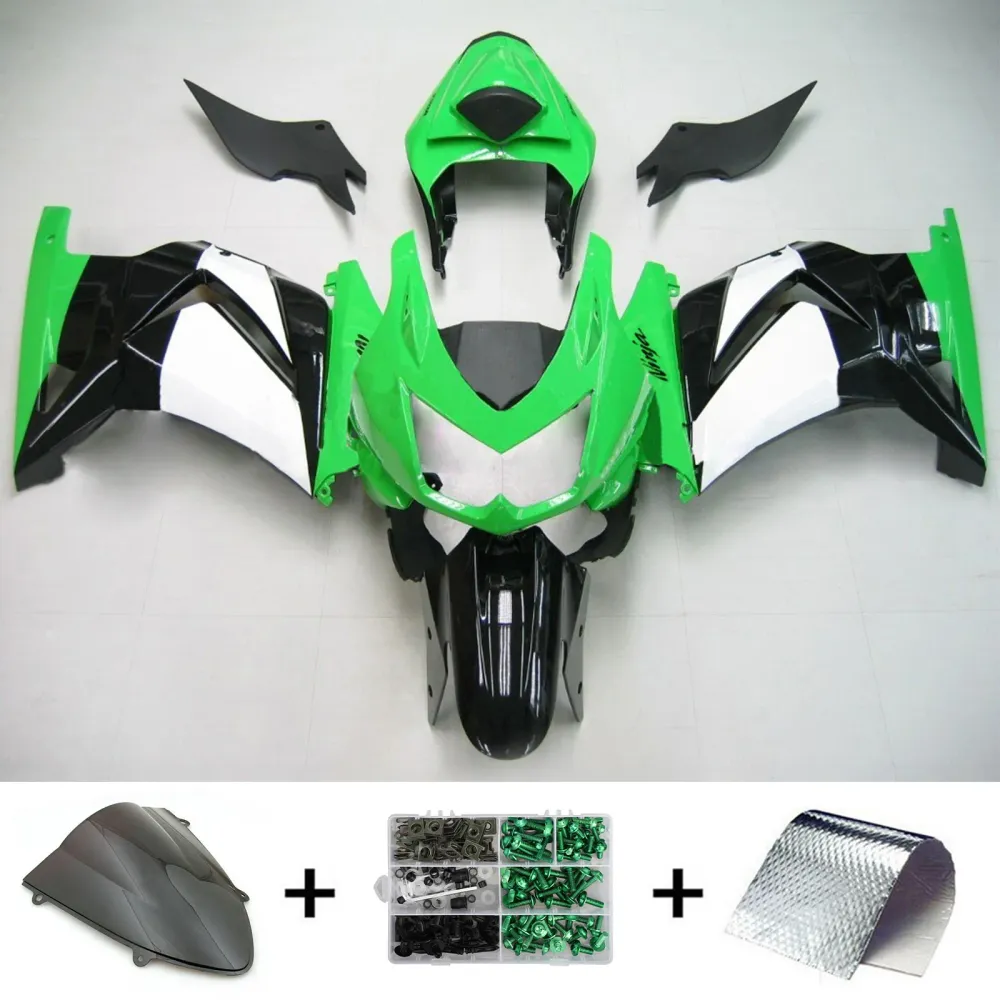 2008-2012 KAWASAKI EX250/NINJA250 KIT DE FAFORMAÇÃO DE INFEÇÃO ABS PLÁSTICA
