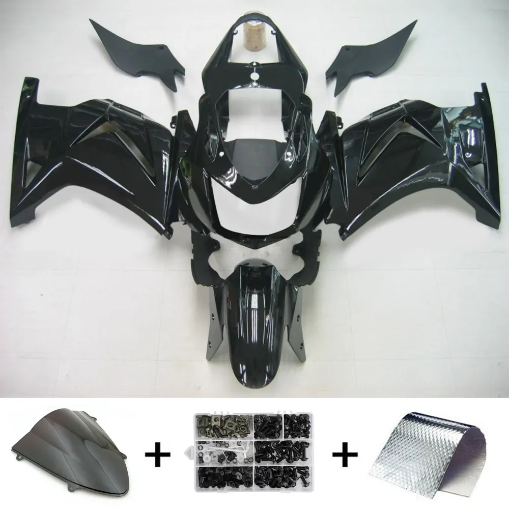 2008-2012 KAWASAKI EX250/NINJA250 KIT DE FAFORMAÇÃO DE INFEÇÃO ABS PLÁSTICA