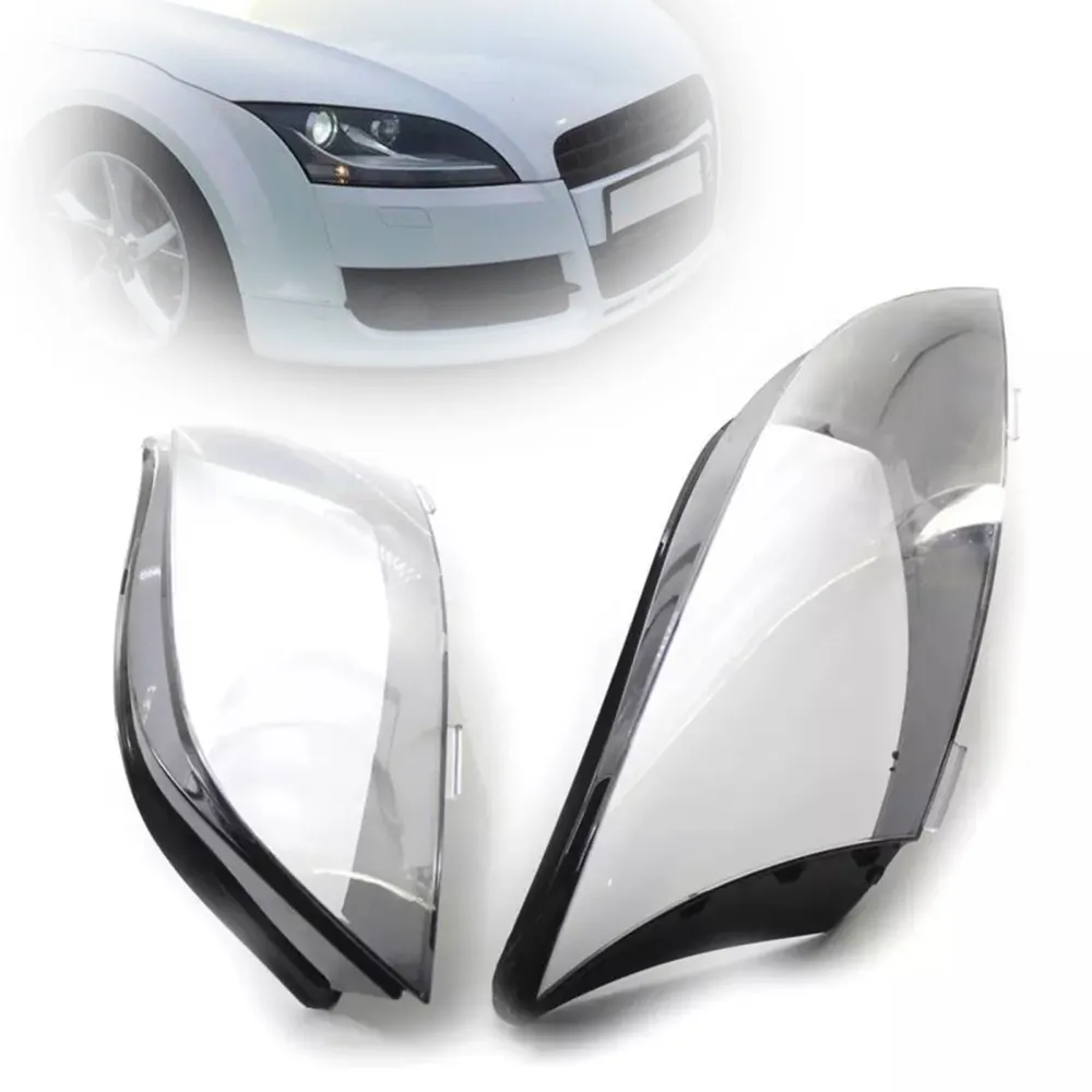 2008-2014 Audi TT 2PCS faróis lentes do farol da tampa do farol