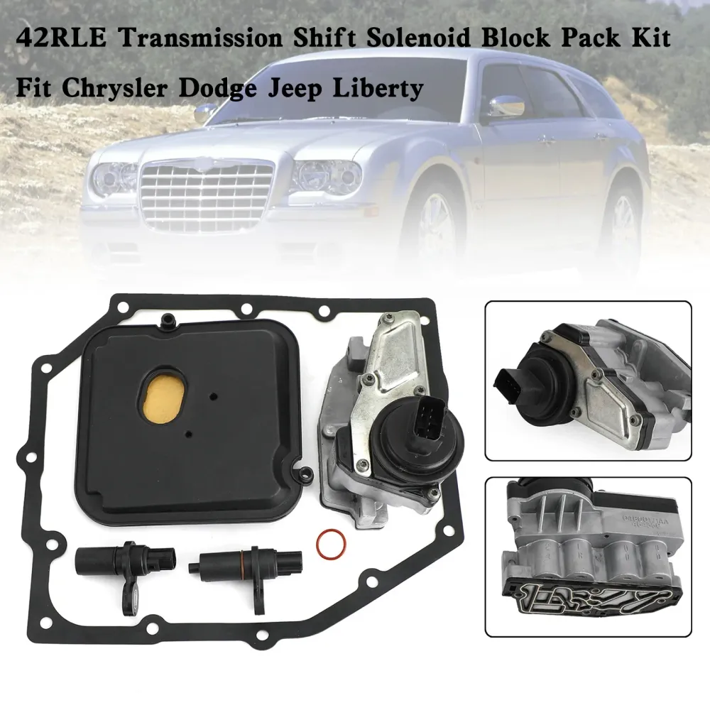 2009-2010 Dodge Challenger V6 3.5L Transmissão Solenóide Block Pack Kit 42RLE 52854001AA 04799061AB