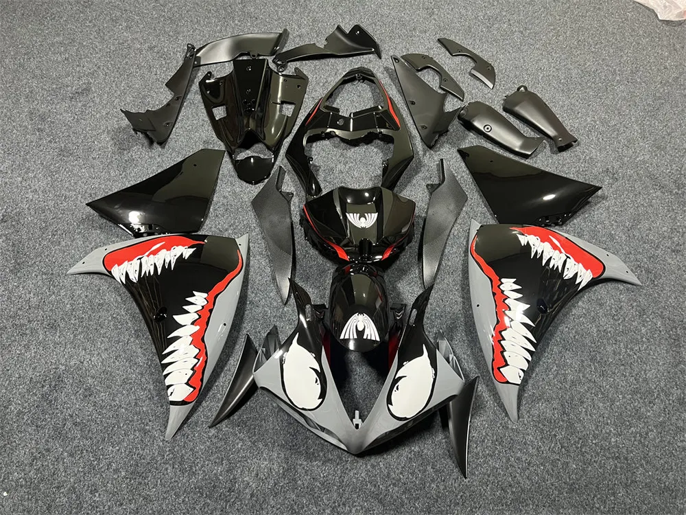 2009-2011 Yamaha YZF 1000 R1 Kit de carenagem de injeção de injeção Plástico ABS #153