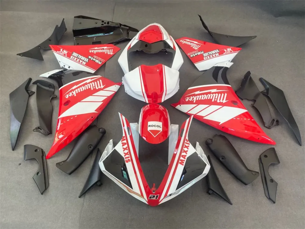 2009-2011 Yamaha YZF 1000 R1 Kit de carenagem de injeção Plástico ABS #160