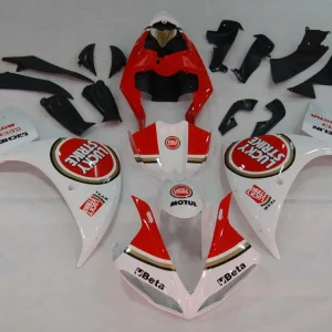 2009-2011 Yamaha YZF-R1 Branco Red Lucky Strike Racing Firingings genéricos