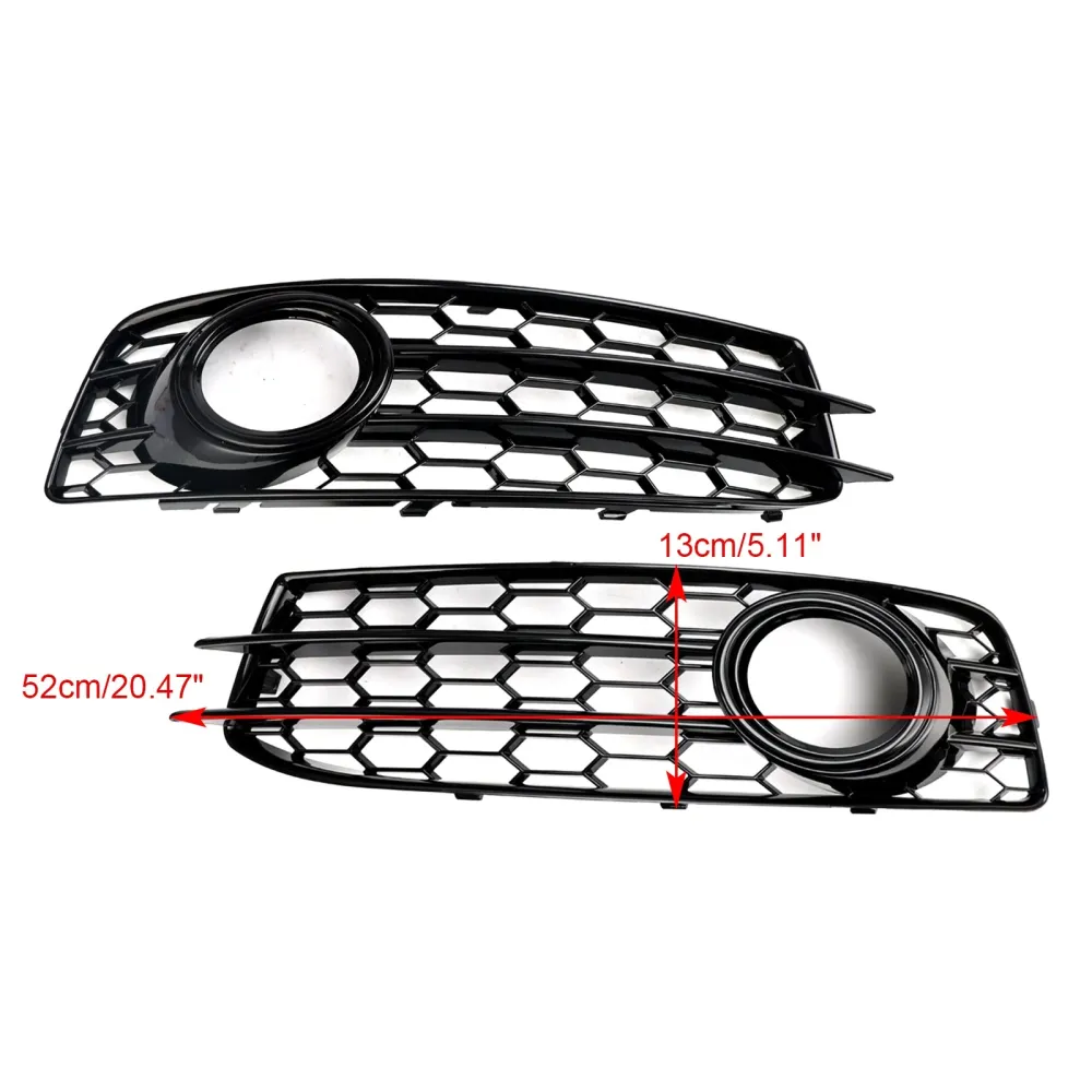 2009-2012 Audi A3 8p S-line Honeycomb Front Bumper Fog Light Grill