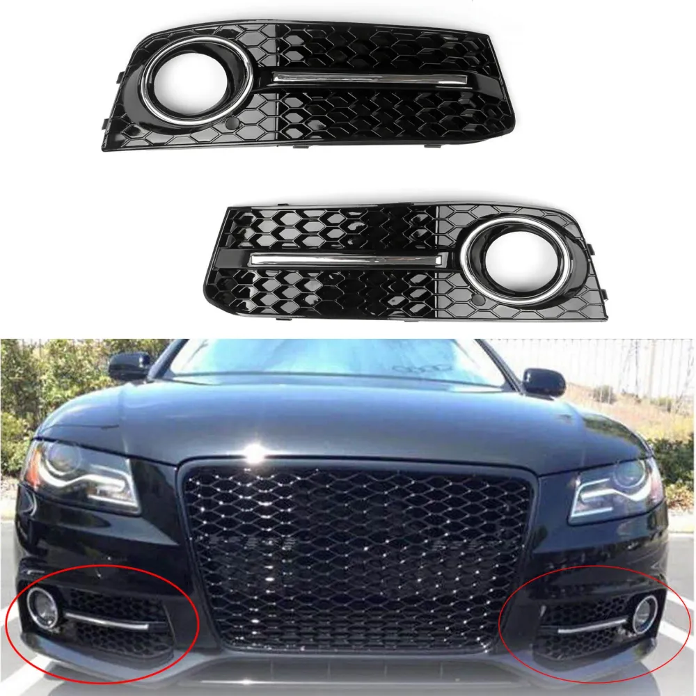 2009-2012 A4 B8 A4 LH CHROME MEL FEGO NEXA TAPA LIGHT GRILL GRILLE GENERIC GENERIC