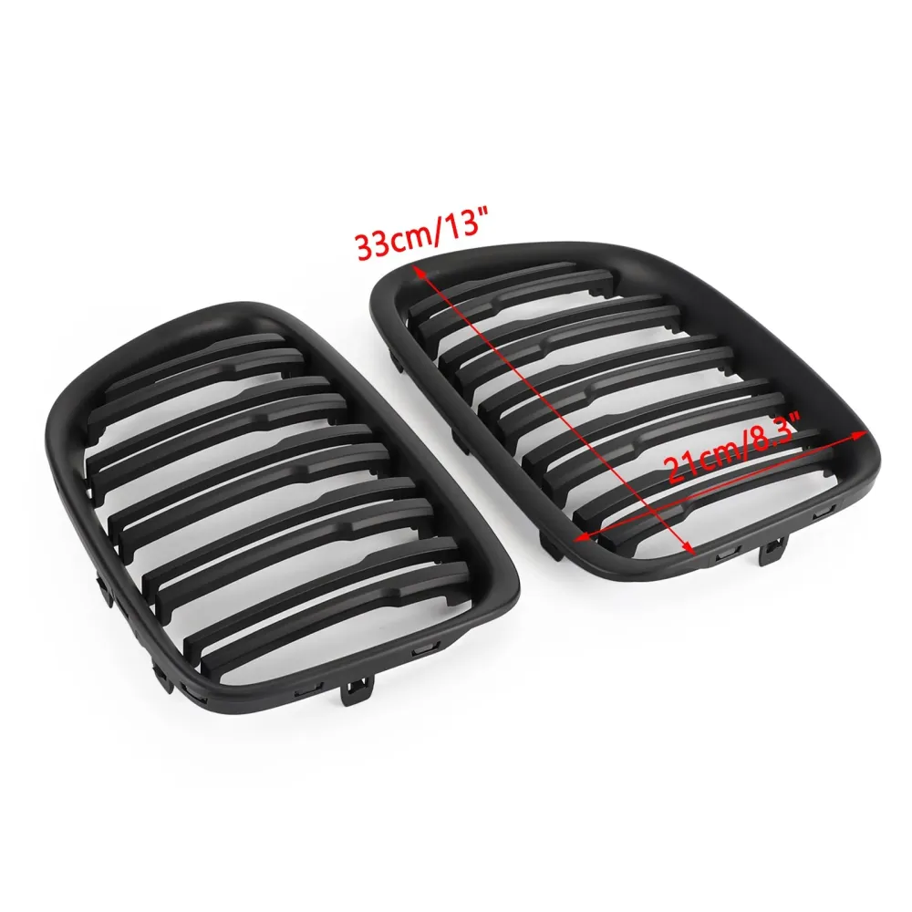 2009-2014 BMW X1 E84 Capuz da frente da grade de rim da frente da grade mata preta/brilho preto 51112993305 51112993306 51...