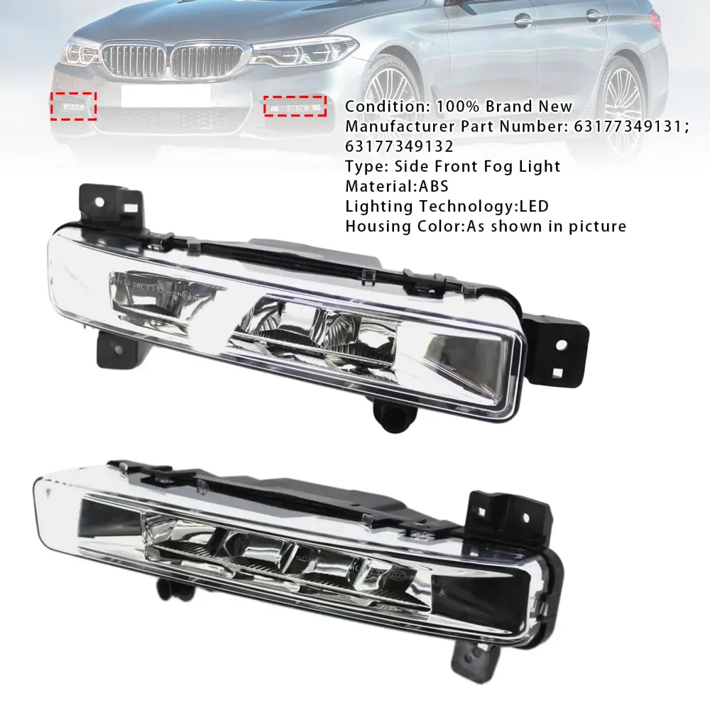 2009-2015 BMW X1 E84 Par de neblina frontal sem lâmpada 63172993526