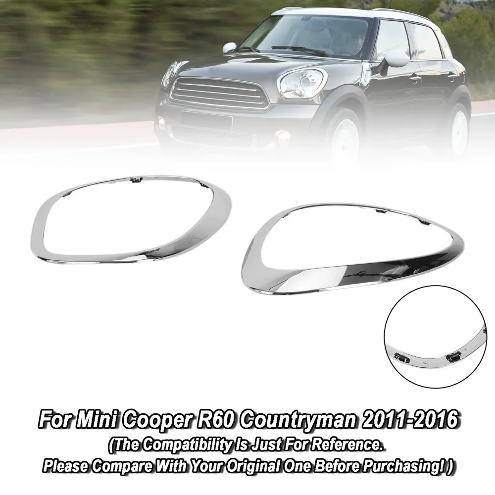 2011-2016 Mini Cooper R60 Countryman Chrome Fartlight Ring Belidels 2pcs