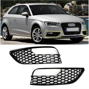 2012 2013 2014 2015 2016 Audi A3 S3 Mesh Front Bumper Fog Tampa Surround Grille 2pcs
