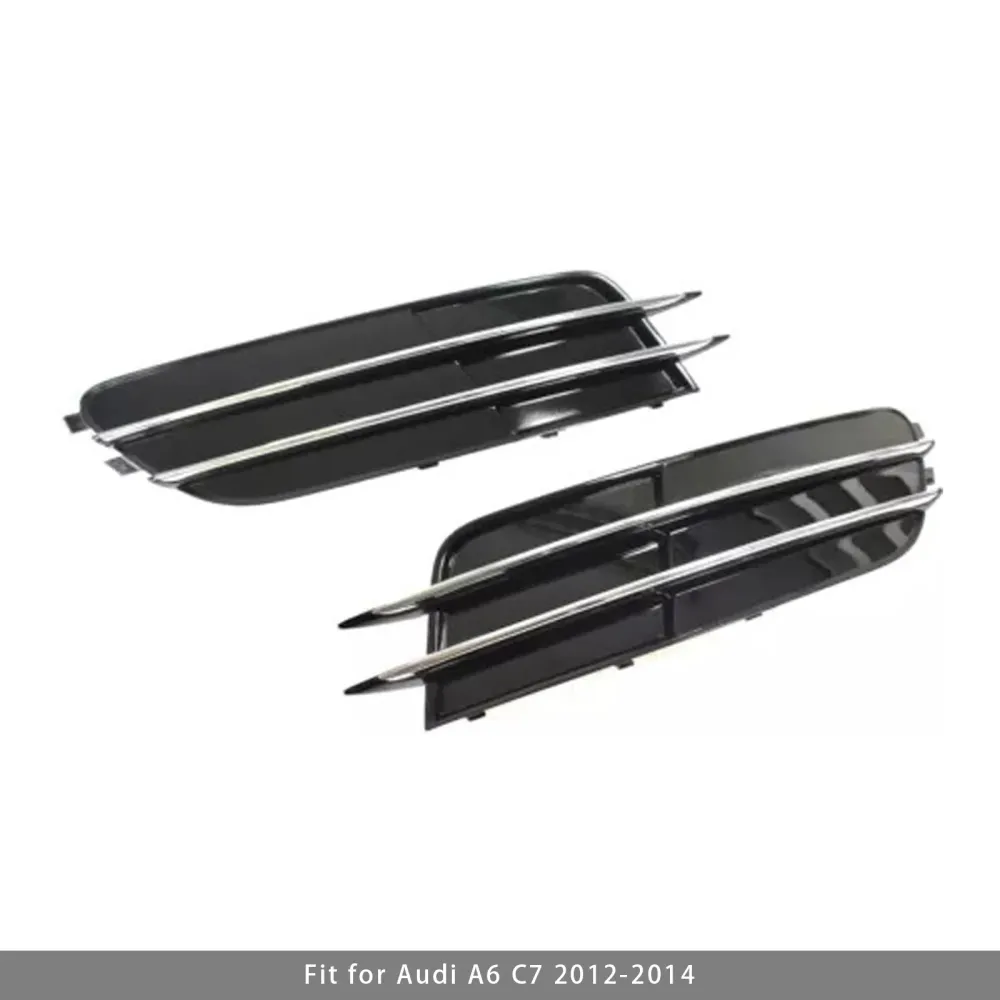 2012-2014 Audi A6 C7 1 par de pára-choques dianteiro de nevoeiro da capa de churrasqueira de nevoeiro