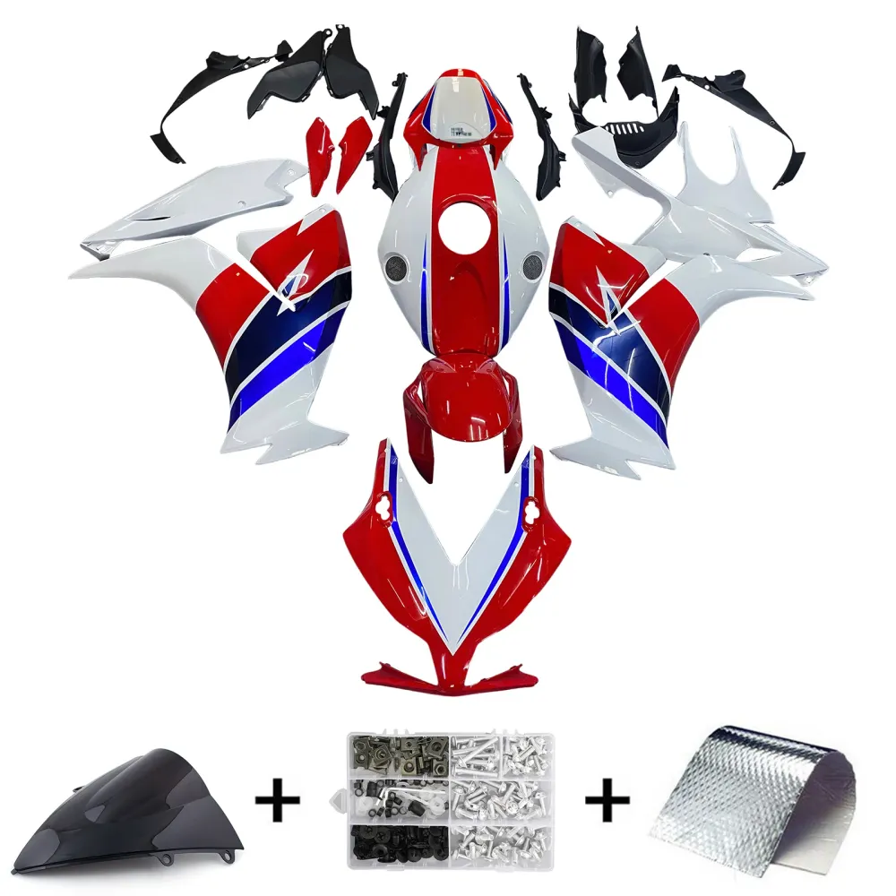 2012-2016 HONDA CBR1000RR AMOTOPART FATINGS HRC White Red Blue Racing Customs Fairing