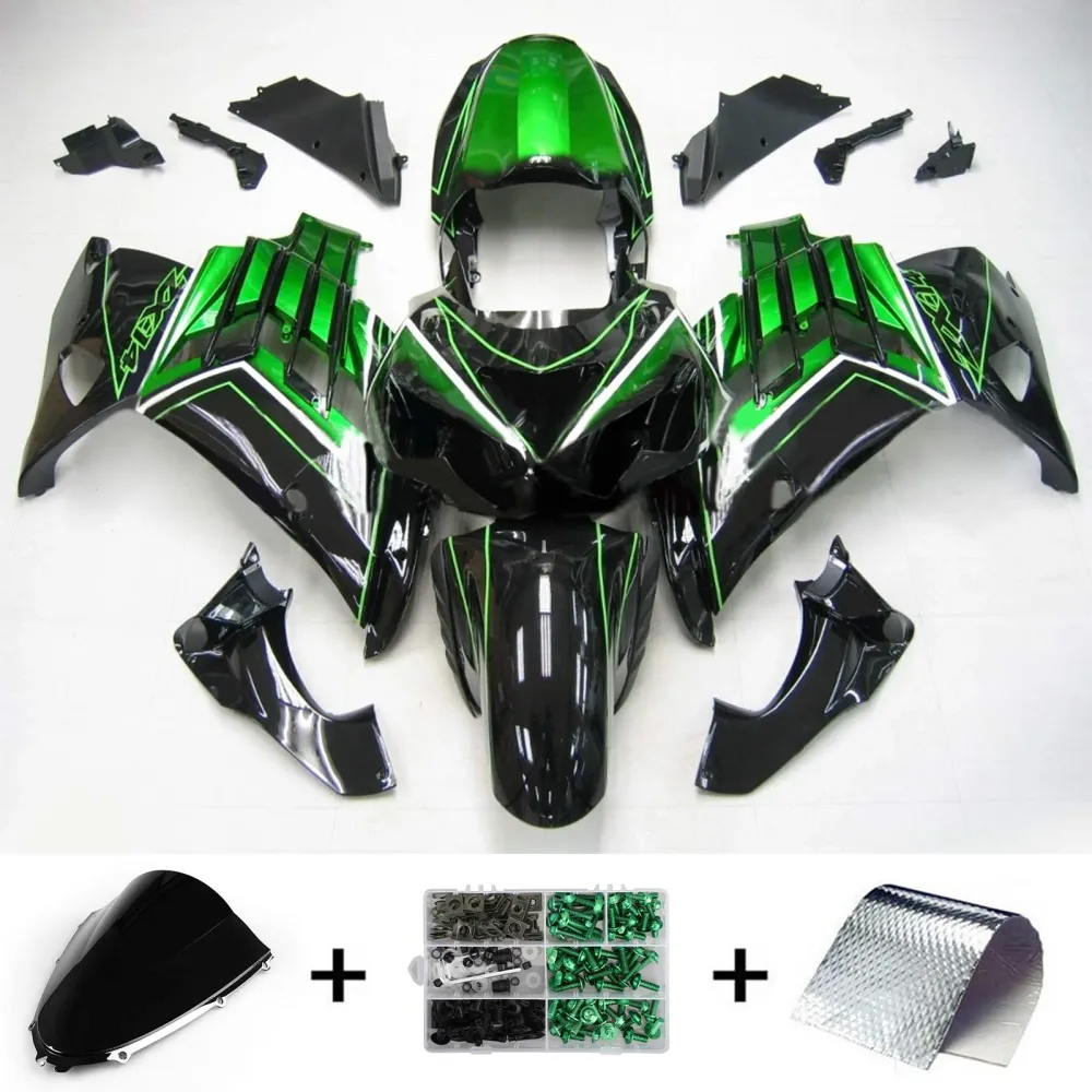 2012-2025 Kawasaki ZX14R Kit de carenagem de injeção de injeção Plástico ABS #104