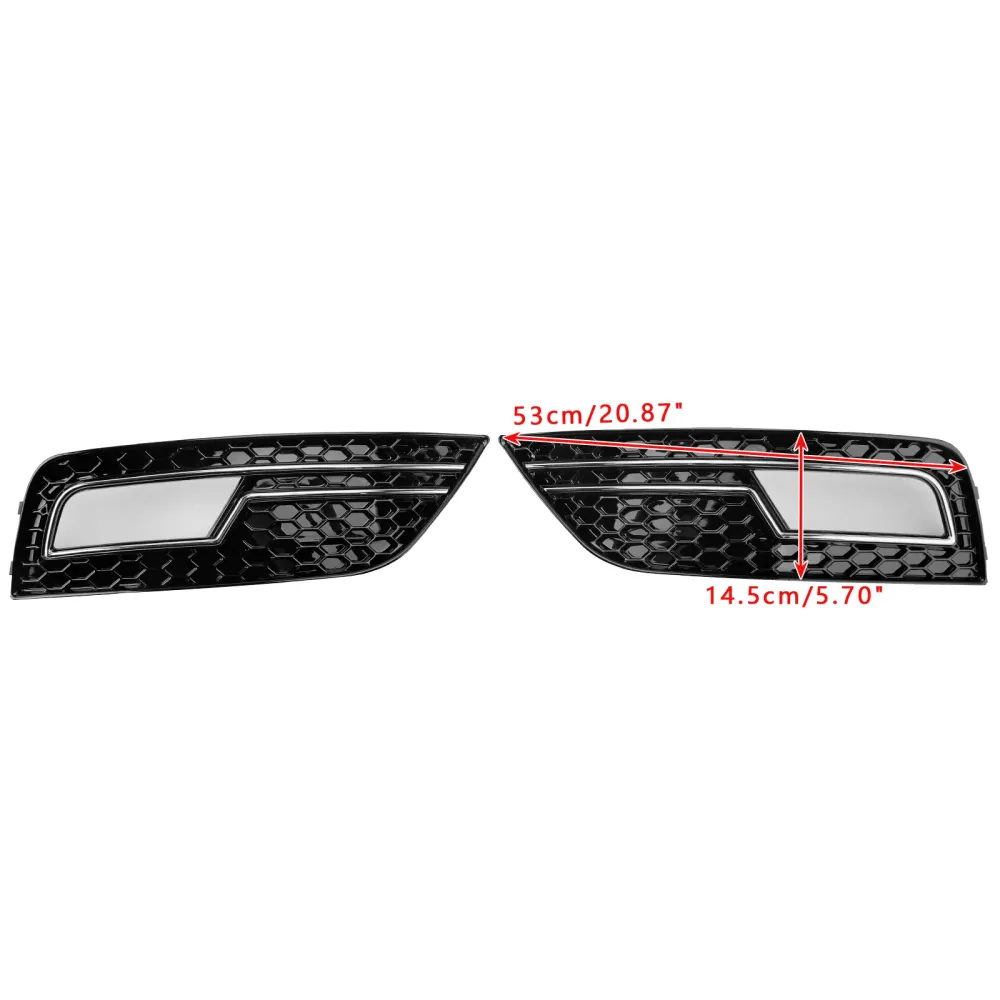 2013-2015 Audi A4 B8.5 Chrome Fog Tampa Luz Grade Standard Bumper